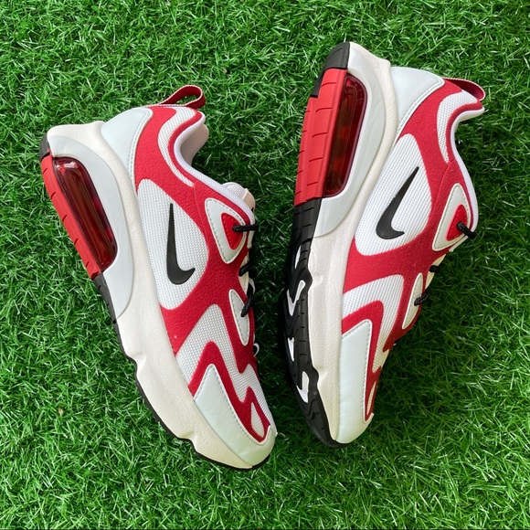 Nike Air Max 200 White / Black - Gym Red - Picture 4 of 9